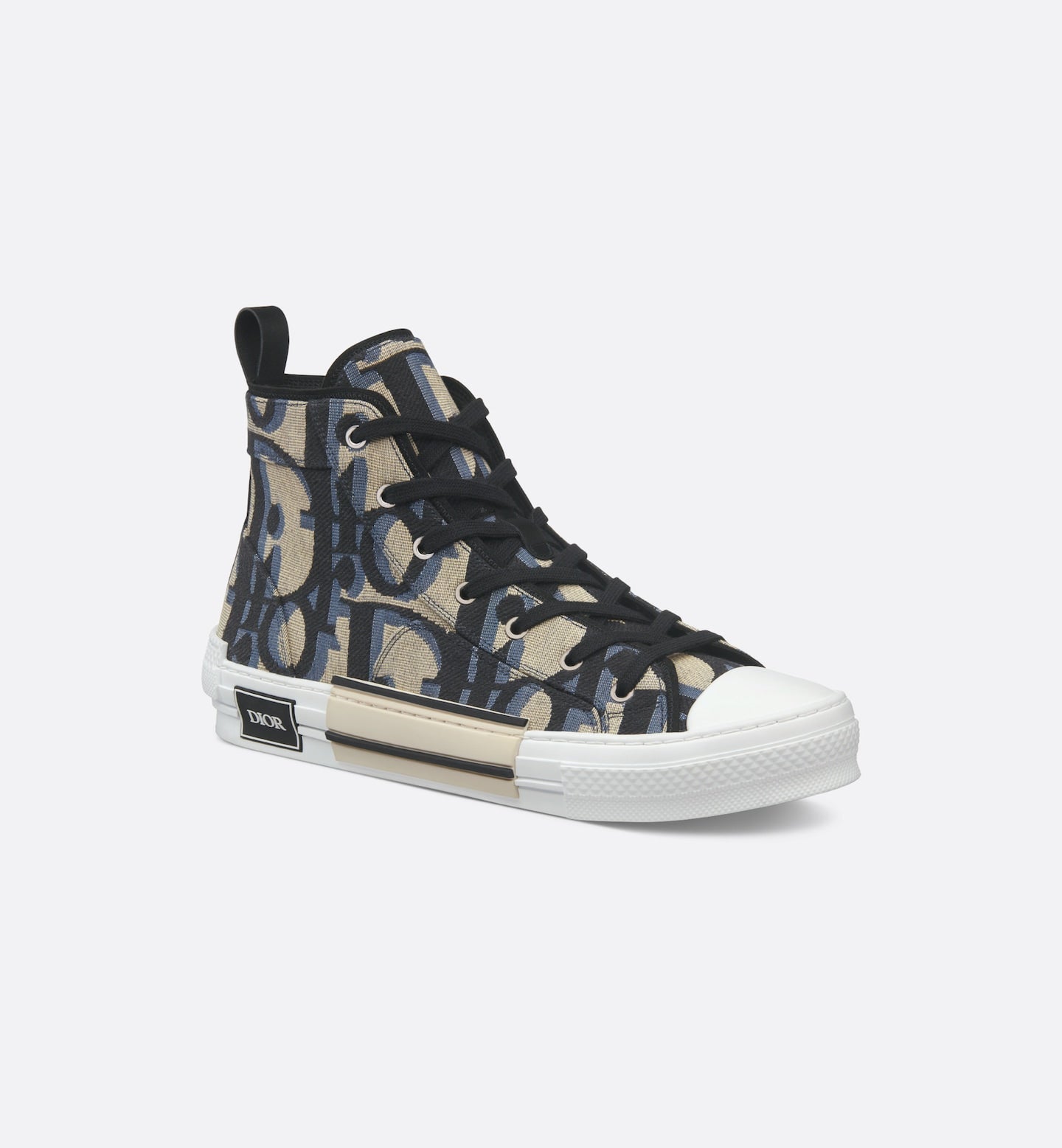 B23 High-Top Sneaker
Beige and Black Maxi Dior Oblique Jacquard
