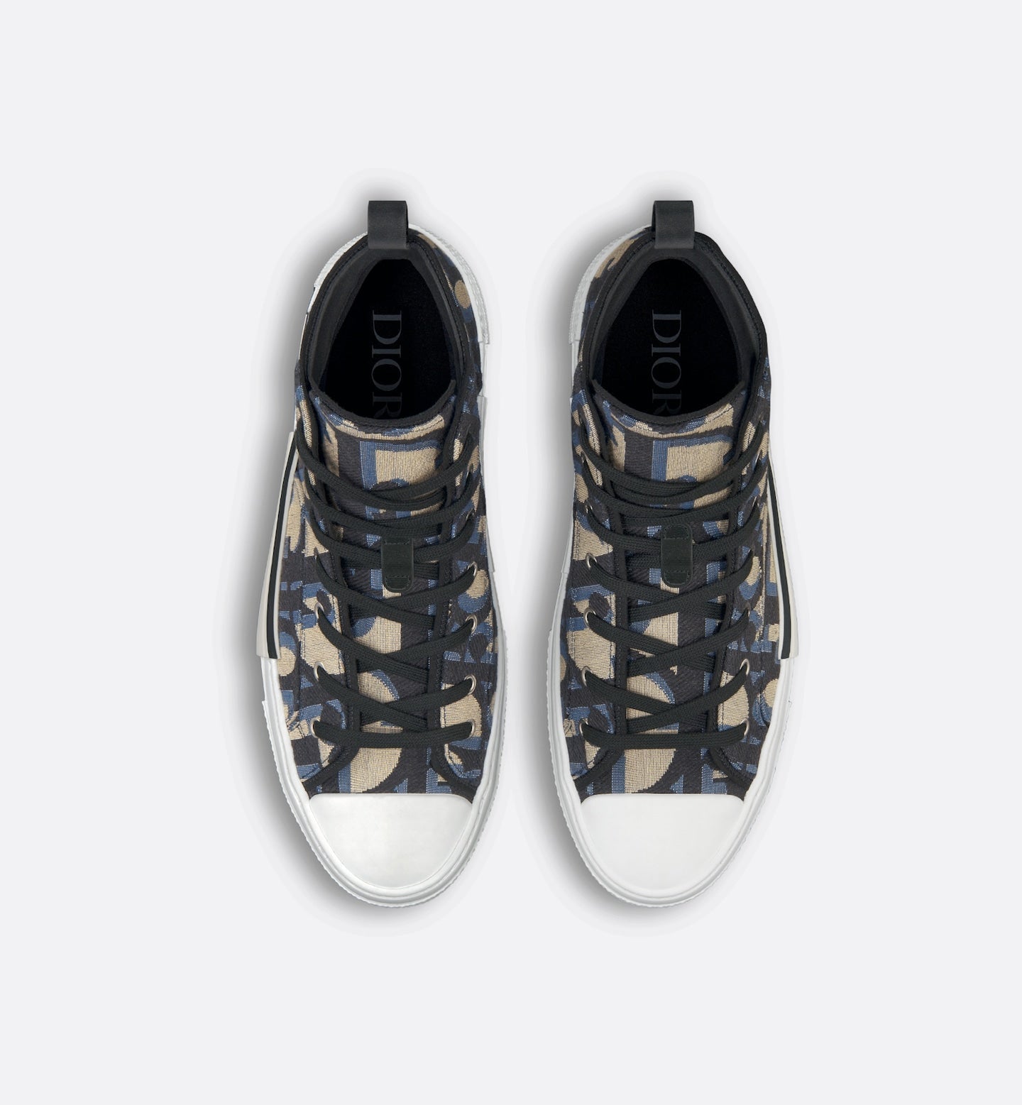 B23 High-Top Sneaker
Beige and Black Maxi Dior Oblique Jacquard